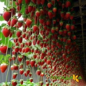 Клубника ампельная Анастасия купить по цене от 370р. в интернет-магазине «Посадика» с доставкой почтой в в Светлогорске и по всей России – [изображение №1].