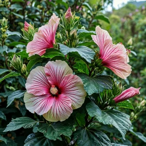 Гибискус Иден Бьюти купить по цене от 460р. в интернет-магазине «Посадика» с доставкой почтой в в Светлогорске и по всей России – [изображение №1].